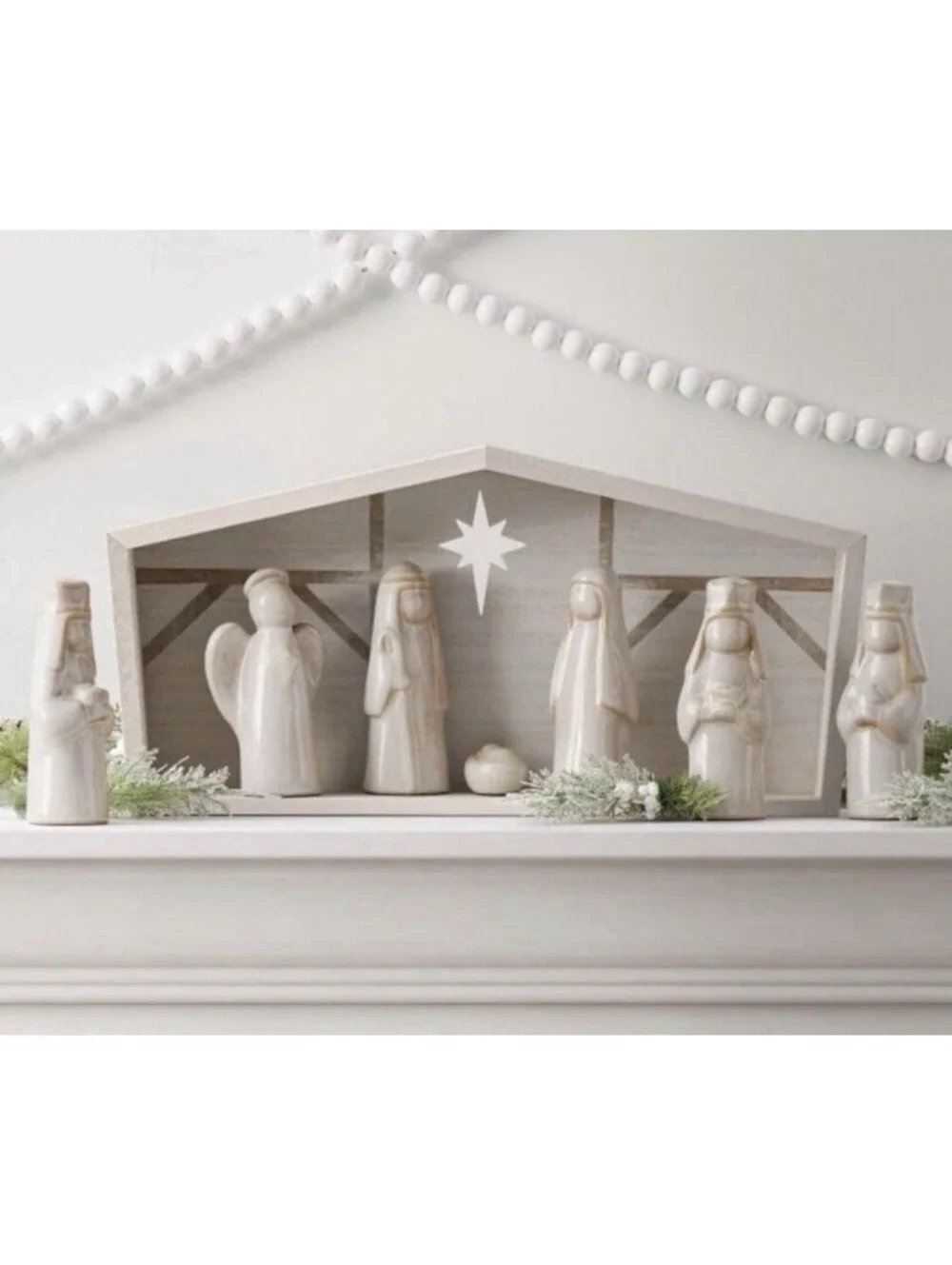 Target Wondershop 8-piece Christmas Ceramic Nativity Set, NIB